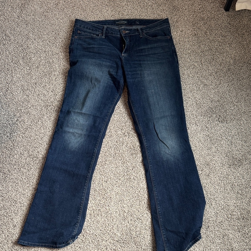 Lucky Brand Lolita Dark Wash Boot Cut Denim Jeans Size 10